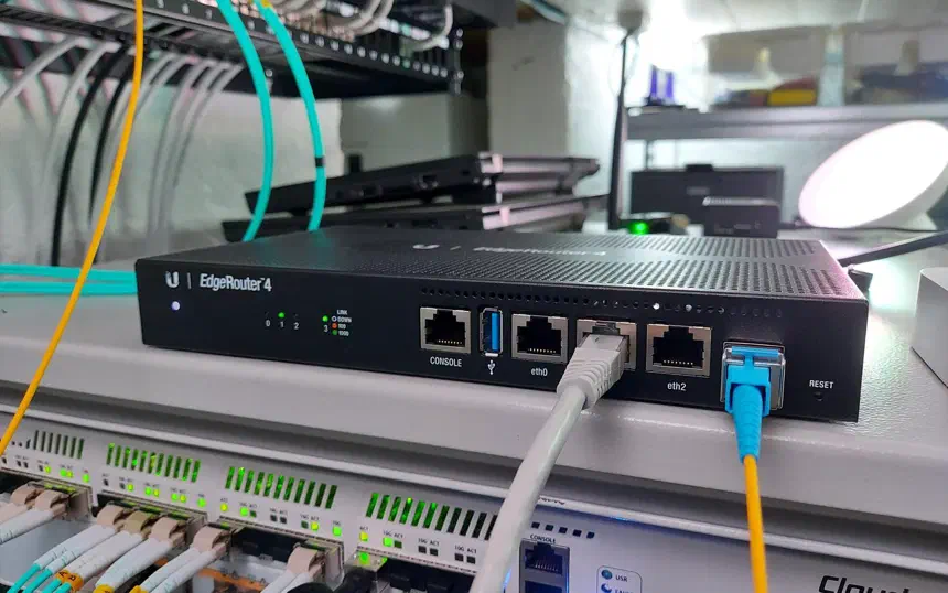 Altibox fiber — straight into Ubiquiti EdgeRouter