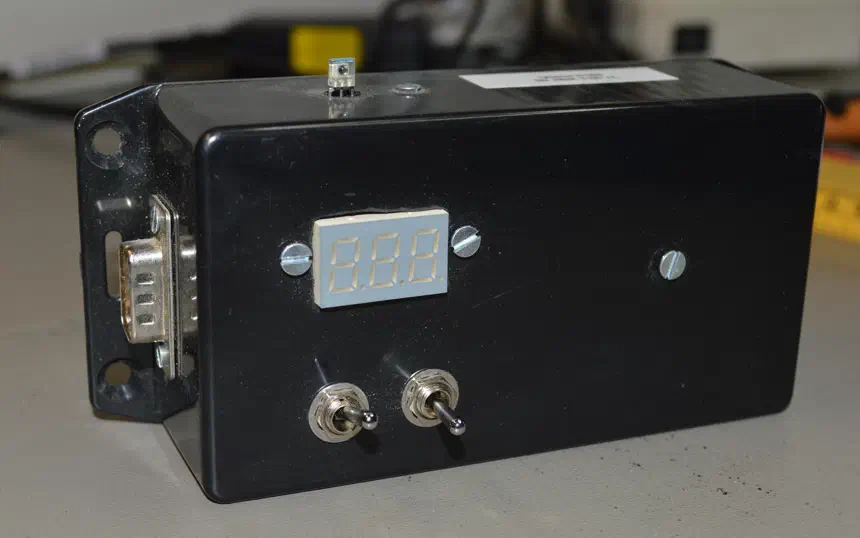 Light sensor with LED display, AVR controlled