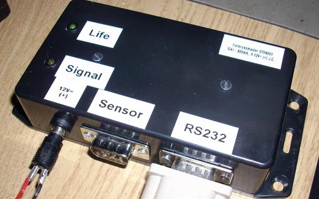 Home power consumption measuring unit, with AVR
