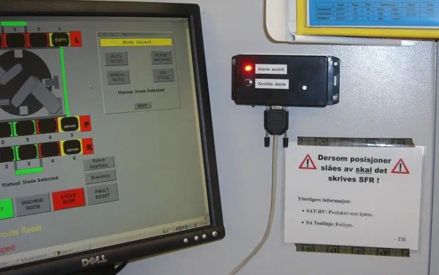 AVR alarm disabling unit for production equipment