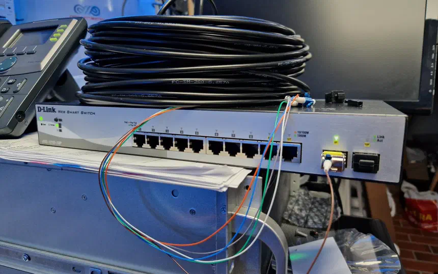 Finally getting fiber between the house and garage