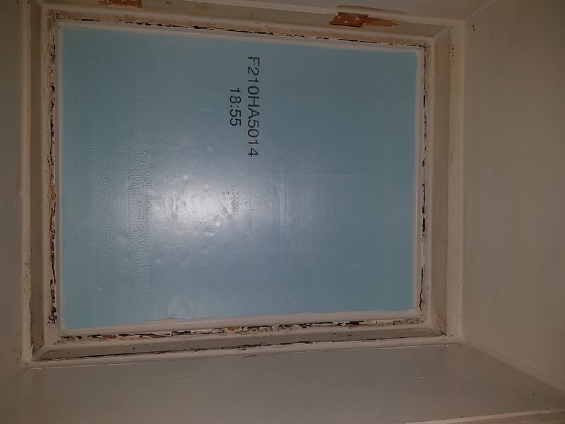 Styrofoam insulation in window opening