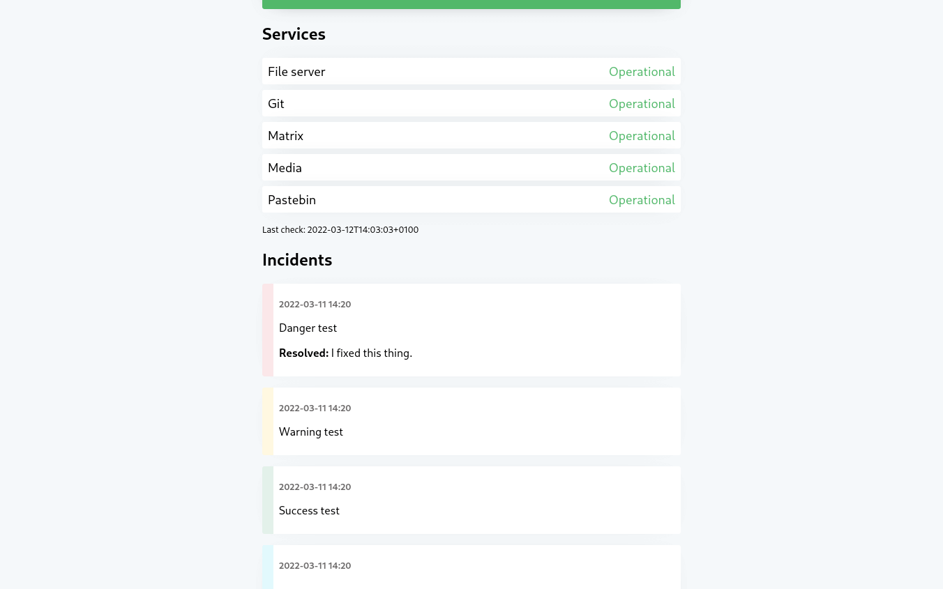 Simple homelab status page — bash script, NetBox, and AWS