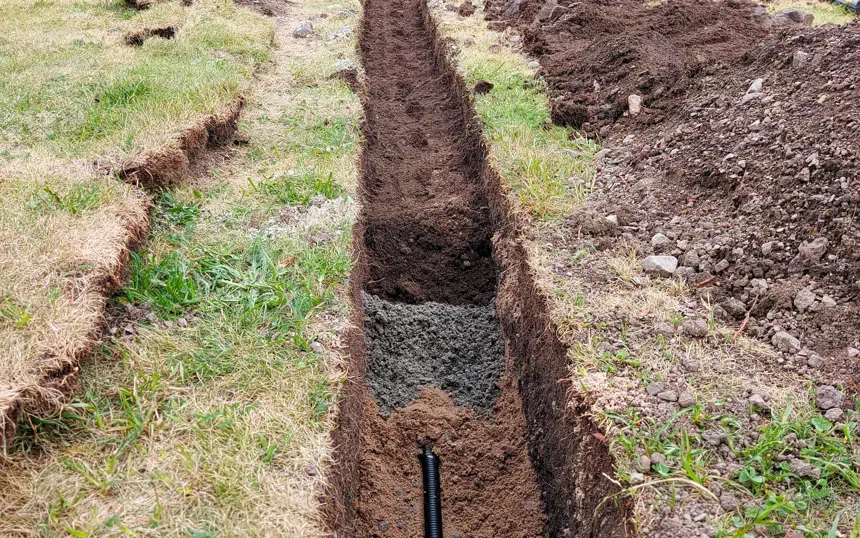 Running underground CAT6 to detached garage