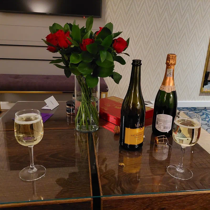 More sparkling wine